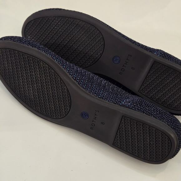 Rothy’s Flat In Retired Metallic Lattice Size 8 EUC - Picture 8 of 9